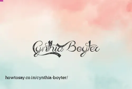 Cynthia Boyter