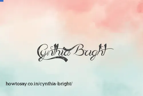 Cynthia Bright