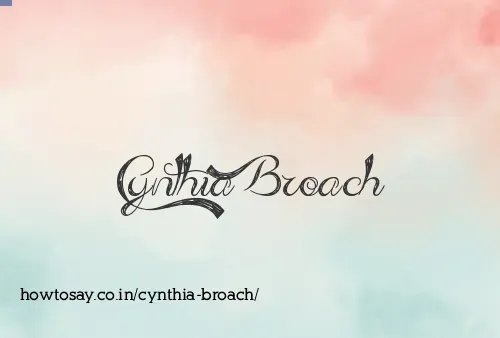 Cynthia Broach