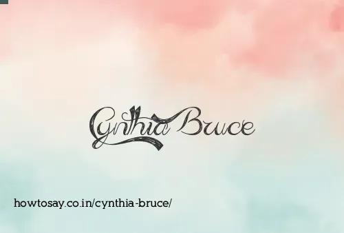Cynthia Bruce