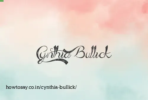 Cynthia Bullick