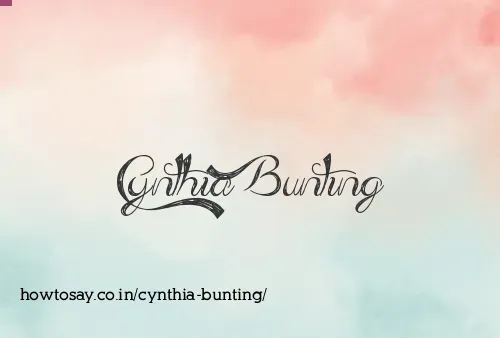 Cynthia Bunting