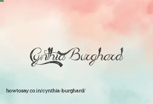 Cynthia Burghard