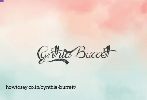 Cynthia Burrett