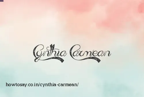 Cynthia Carmean