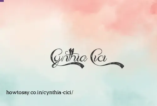 Cynthia Cici