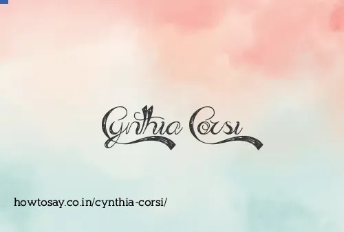Cynthia Corsi