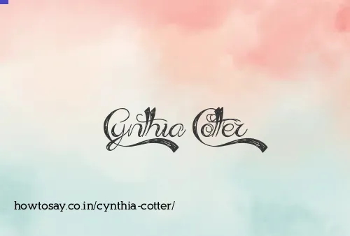 Cynthia Cotter