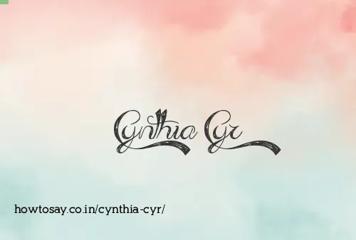 Cynthia Cyr