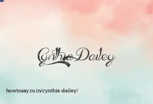 Cynthia Dailey