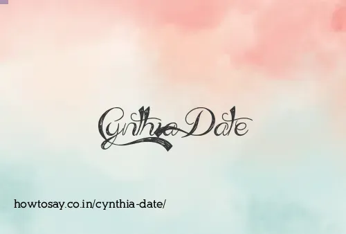 Cynthia Date