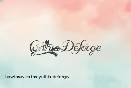 Cynthia Deforge