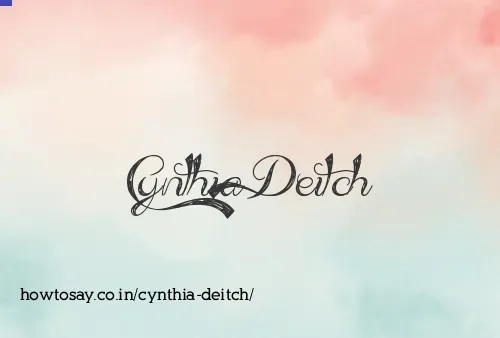 Cynthia Deitch