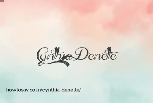 Cynthia Denette