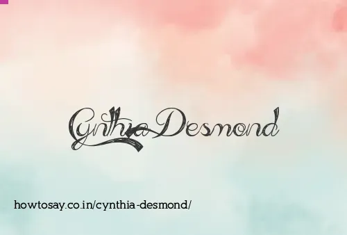 Cynthia Desmond