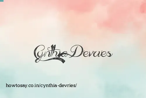 Cynthia Devries