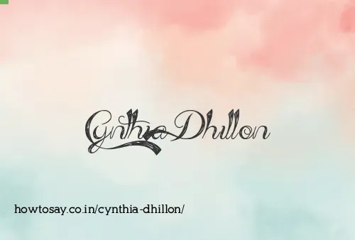 Cynthia Dhillon