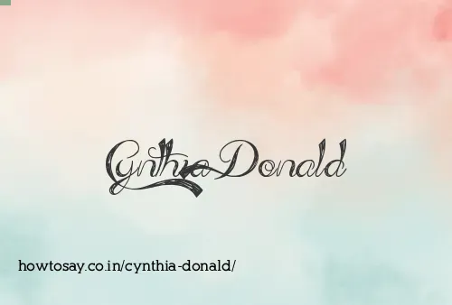 Cynthia Donald