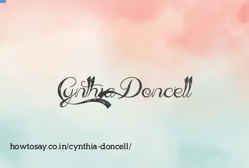 Cynthia Doncell