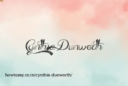 Cynthia Dunworth
