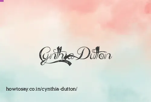Cynthia Dutton