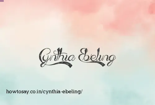 Cynthia Ebeling