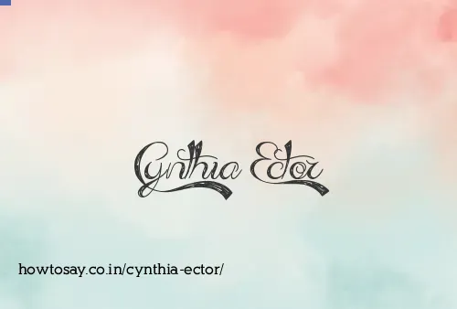 Cynthia Ector