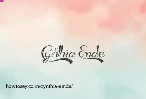 Cynthia Emde