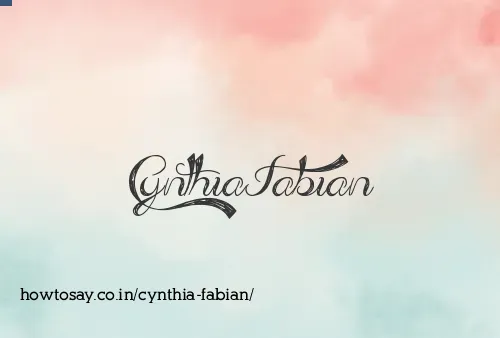 Cynthia Fabian