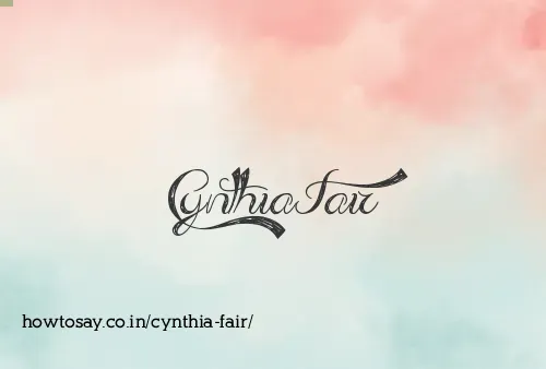 Cynthia Fair