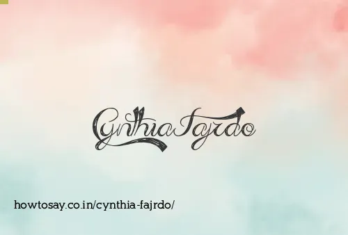 Cynthia Fajrdo