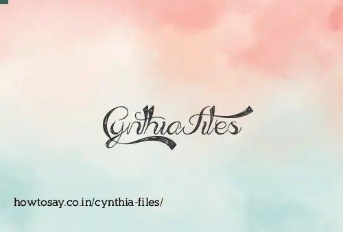 Cynthia Files