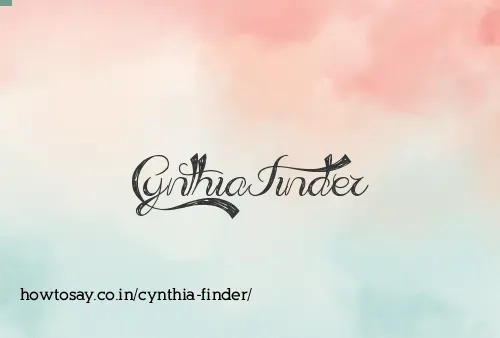 Cynthia Finder