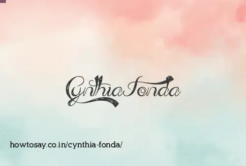 Cynthia Fonda