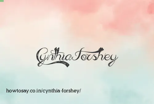Cynthia Forshey
