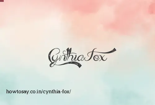 Cynthia Fox