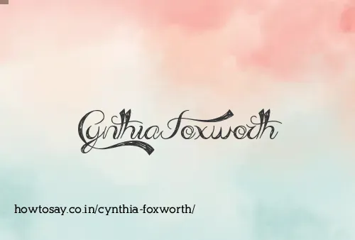 Cynthia Foxworth