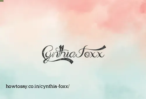Cynthia Foxx