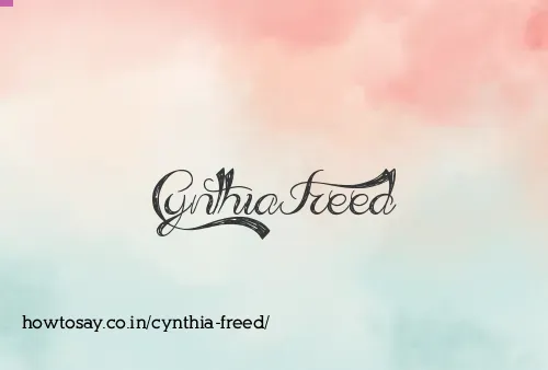 Cynthia Freed