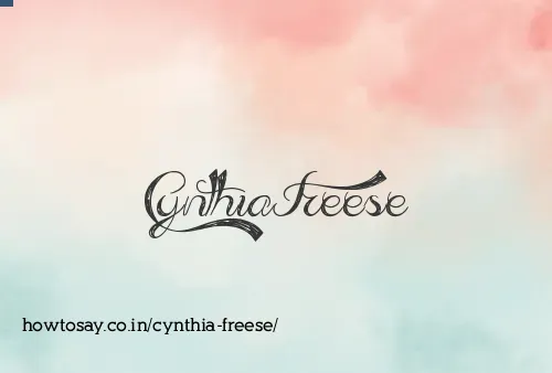 Cynthia Freese