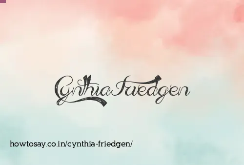 Cynthia Friedgen