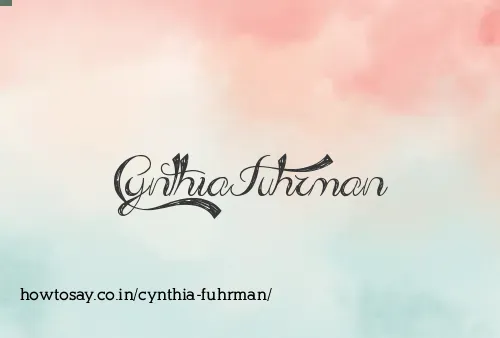Cynthia Fuhrman