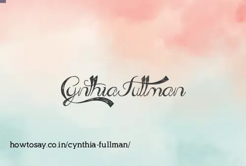 Cynthia Fullman