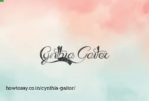 Cynthia Gaitor
