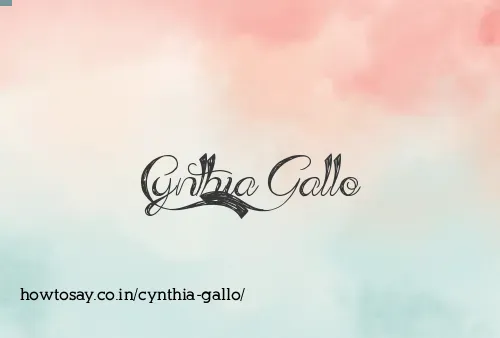 Cynthia Gallo