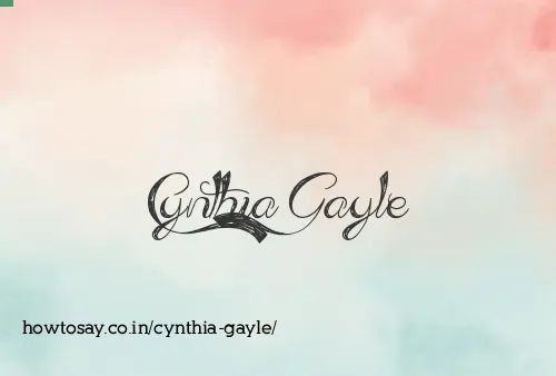 Cynthia Gayle