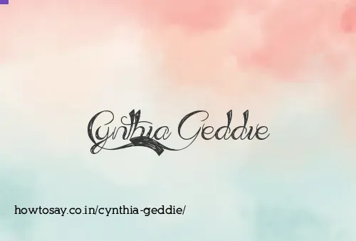Cynthia Geddie