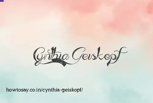 Cynthia Geiskopf