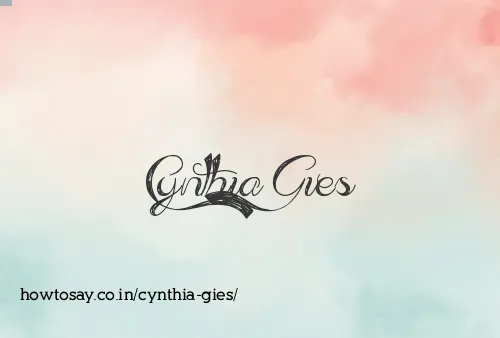 Cynthia Gies