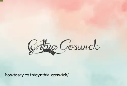 Cynthia Goswick